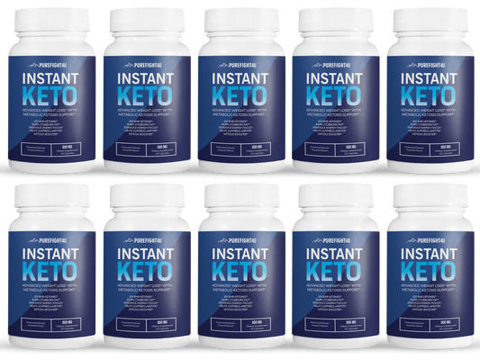 Instant Keto Weight Loss Ketogenic Supplement BHB - 10 Bottles 600 capsules