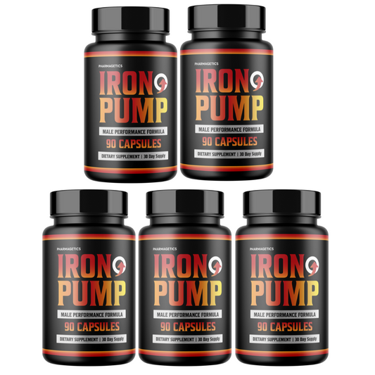 Iron Pump Male Performance Formula 5 Bottles 450 Capsules