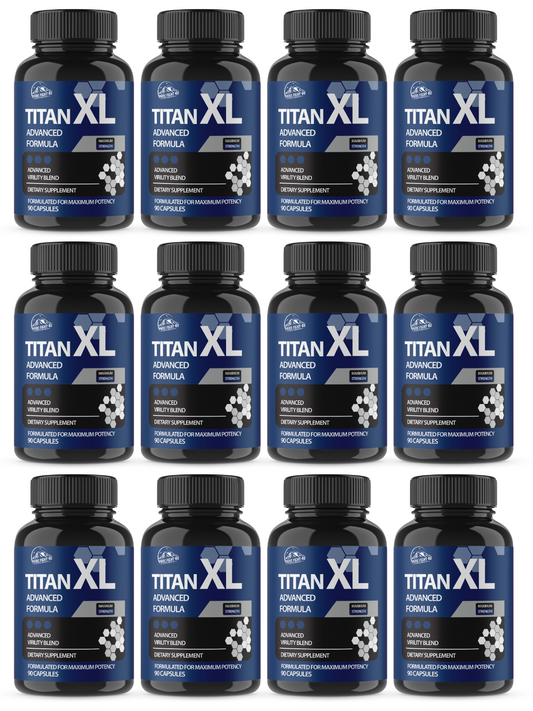 Titan XL Advanced Virility Blend 12 Bottles 1080 Capsules