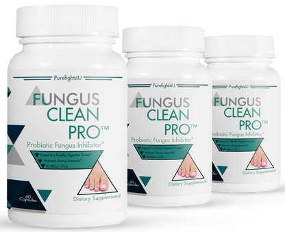 FUNGUS CLEAN PRO Toenail Care - 3 Bottles 180 Vegetarian Capsules