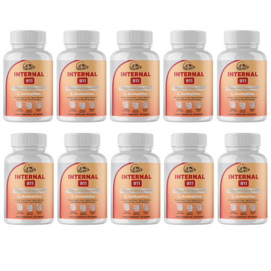 Internal 911 Complete Internal Cleanse Formula 10 Bottle 600 Capsules