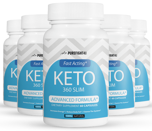 Keto 360 Slim Fast Acting Advanced Formula - 5 Bottles 300 Capsules