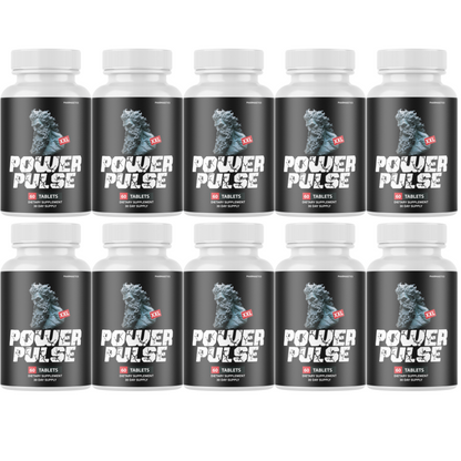 Power Pulse XXL Pills for Men Health Pills for Boosting Vitality - 10 Bottles