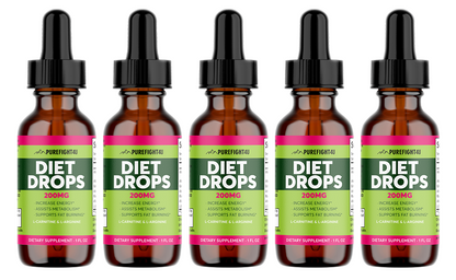 Diet Drops 200 MG Dietary Supplement  1 FL. OZ 5 Bottles