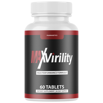 Max Virility Male Health Pills to Boost Stamina and Energy Levels - 60 Capsules