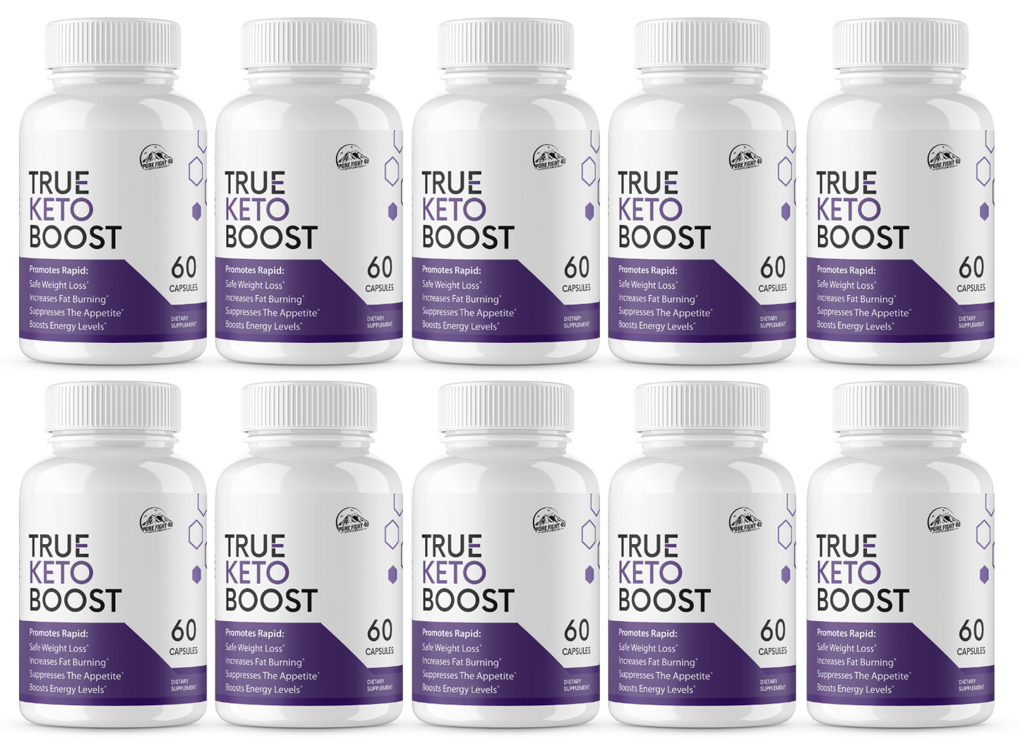 True Keto Boost Dietary Supplement 10 Bottles 600 Capsules