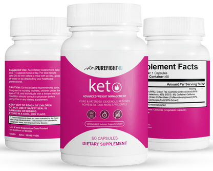 Keto Advanced Weight Management Formula - 12 Bottles 720 Capsules