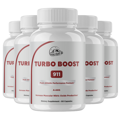 Turbo Boost 911 Peak Athletic Performance Formula 5 Bottles 300 Capsules