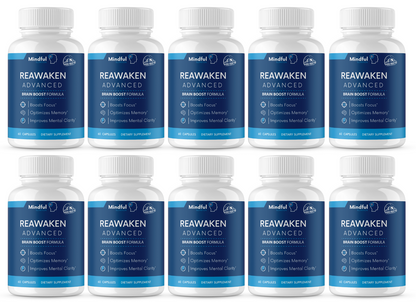 Reawaken Advanced Brain Boost Formula 10 Bottles 600 Capsules