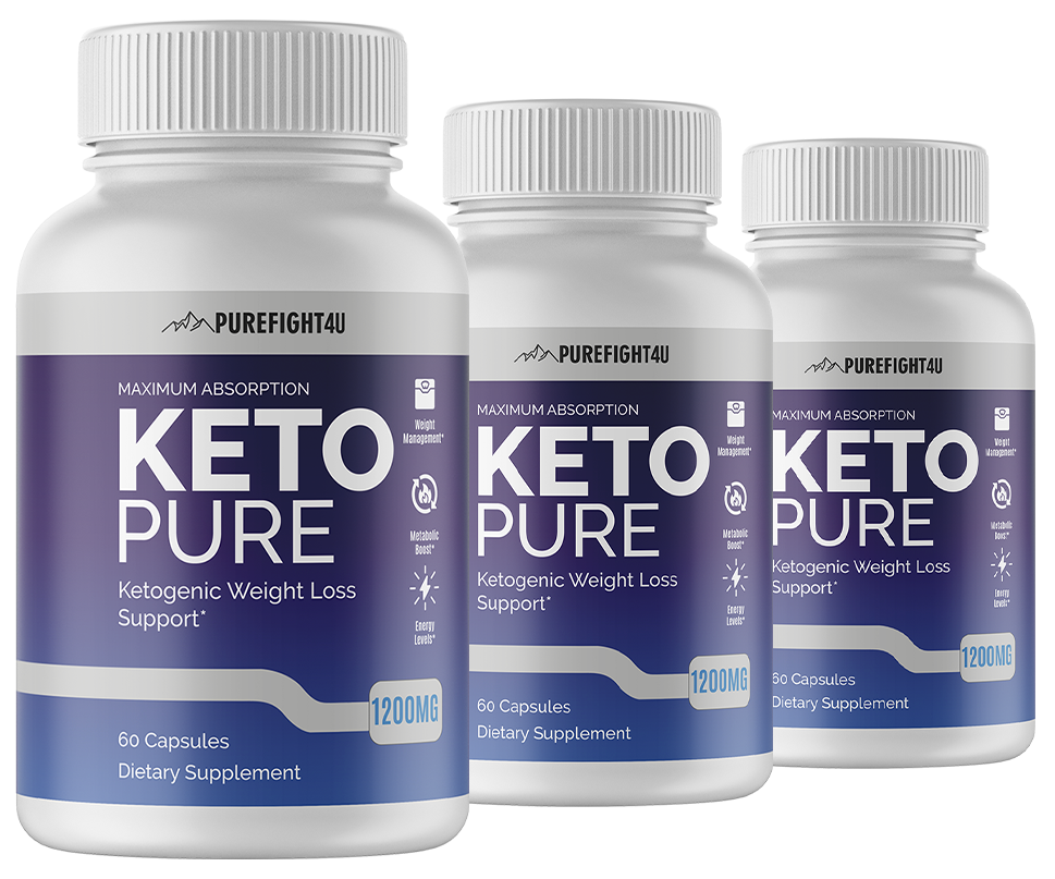 Keto Pure Ketogenic Weight Loss Support - 3 Bottles 180 Capsules