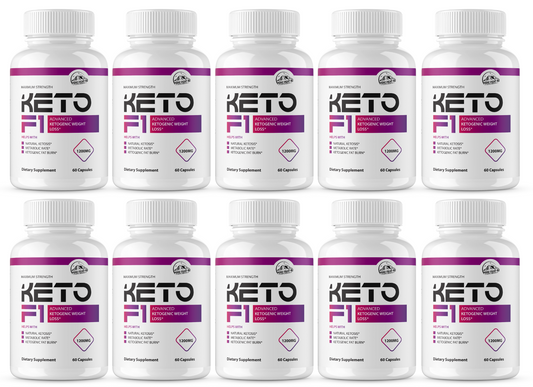 Keto F1 Pills Advanced Ketogenic Weight Loss - 10 Bottles 600 Capsules