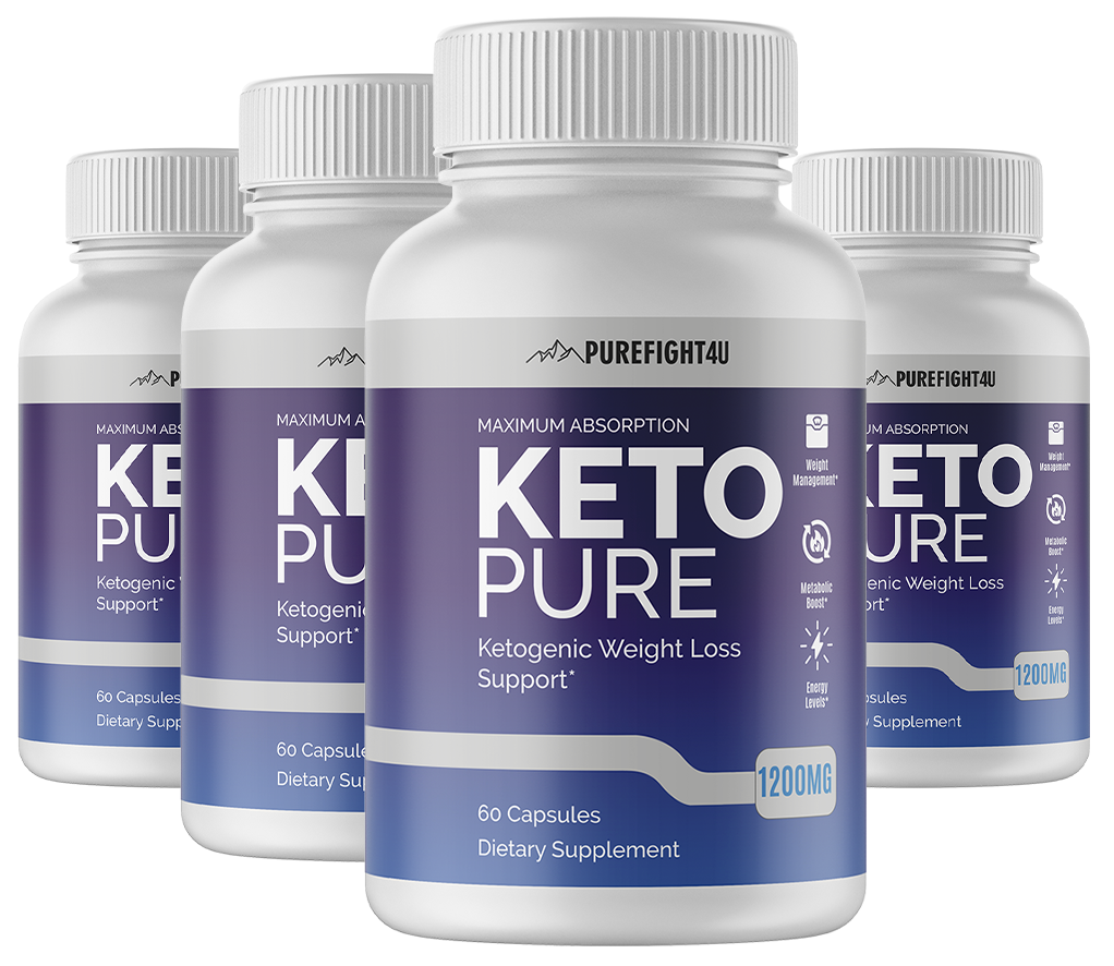 Keto Pure Ketogenic Weight Loss Support - 4 Bottles 240 Capsules