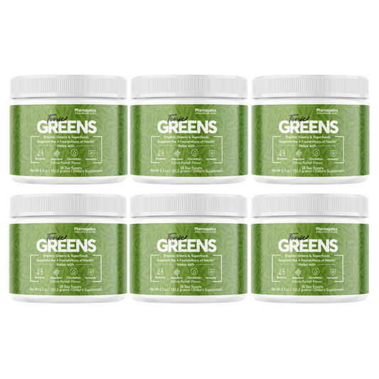 Tonic Greens Supplement Powder - Dietary Supplement 28 Servings 6 Bottles