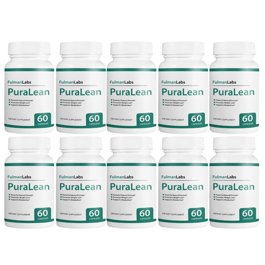 Official PuraLean Pills, Advanced Formula 10 Bottles 600 Capsules