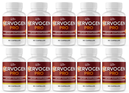 Nervogen Pro Dietary Supplement - 10 Bottles 600 Capsules