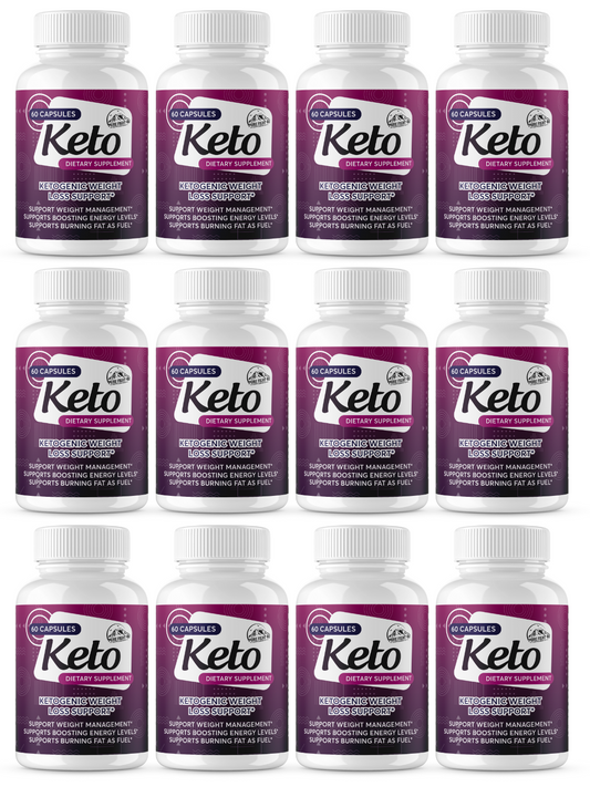 Keto Ketogenic Weight Loss Support 12 Bottles 720 Capsules