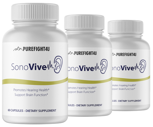 Sonovive Capsules Hearing Supplement 3 Bottles 180 Capsules