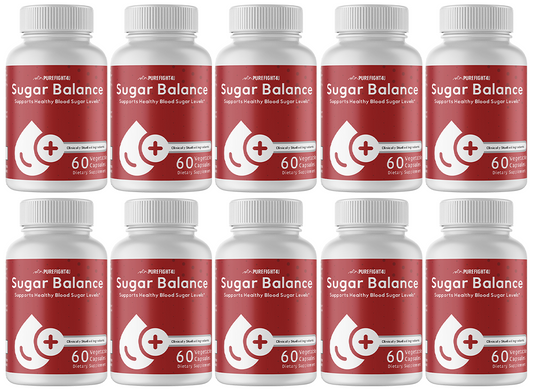 Sugar Balance Supports Healthy Blood Sugar Levels 10 Bottles 600 Veg Caps