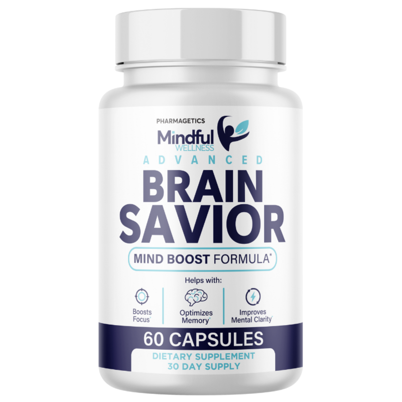 Mindful Wellness Brain Savior -Mind Boost Formula Capsules 30 Day Supply  60 Cap