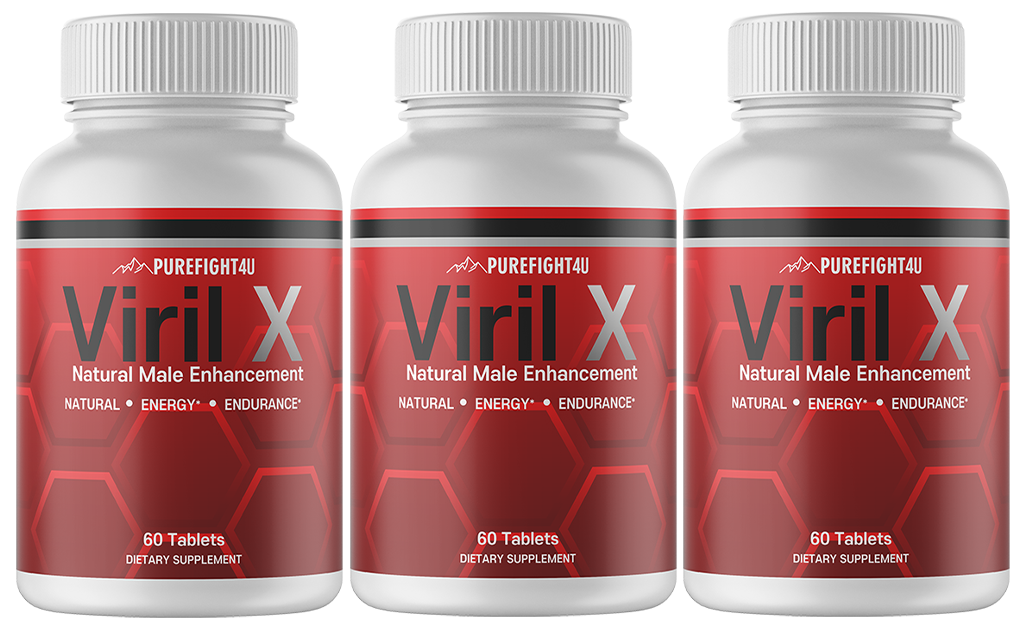 Viril X Dietary Supplement, Natural Male Enhancement, 3 Bottles 180 Tablets