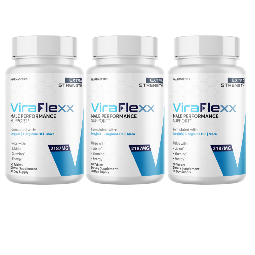 ViraFlexx Male Performance Support 3 Bottles 180 Capsules