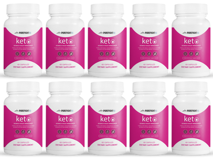 Keto Advanced Weight Management Formula - 10 Bottles 600 Capsules