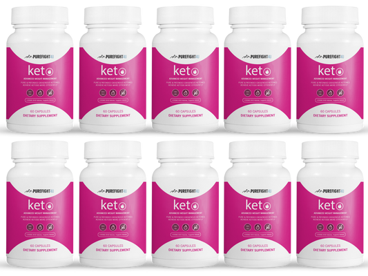 Keto Advanced Weight Management Formula - 10 Bottles 600 Capsules