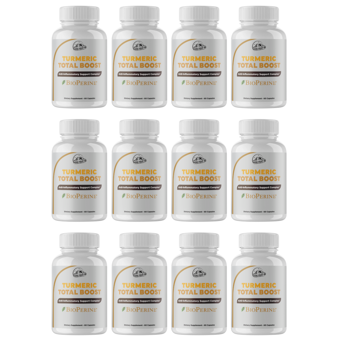 Turmeric Total Boost Anti-Inflammatory Support Complex 12 Bottles 720 Capsules