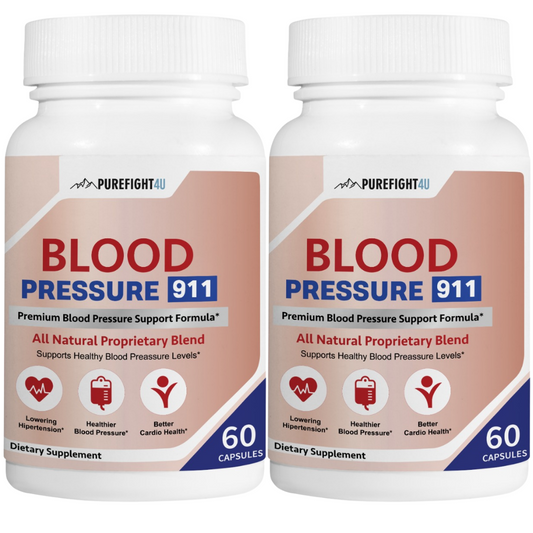 Blood Pressure 911 Premium Blood Pressure Support - 2 Bottles 120 Capsules