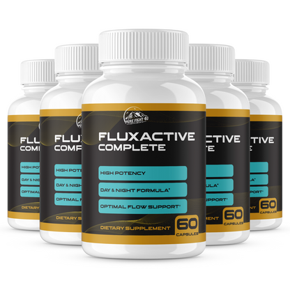 Fluxactive Complete Dietary Supplement 5 Bottles 300 Capsules