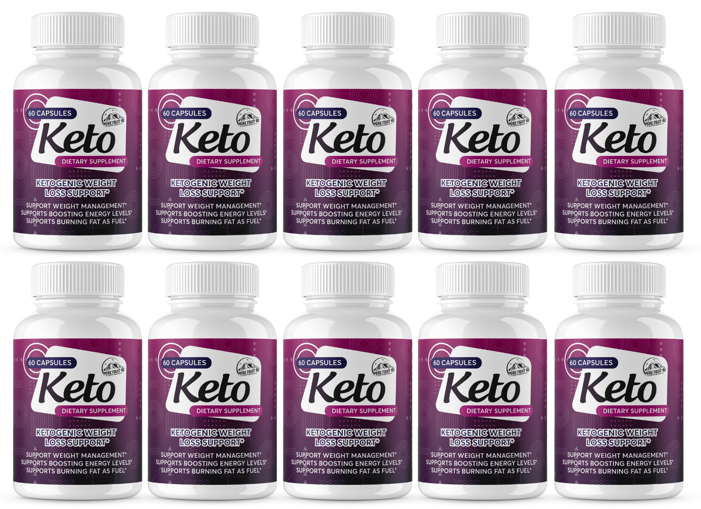 Keto Ketogenic Weight Loss Support 10 Bottles 600 Capsules