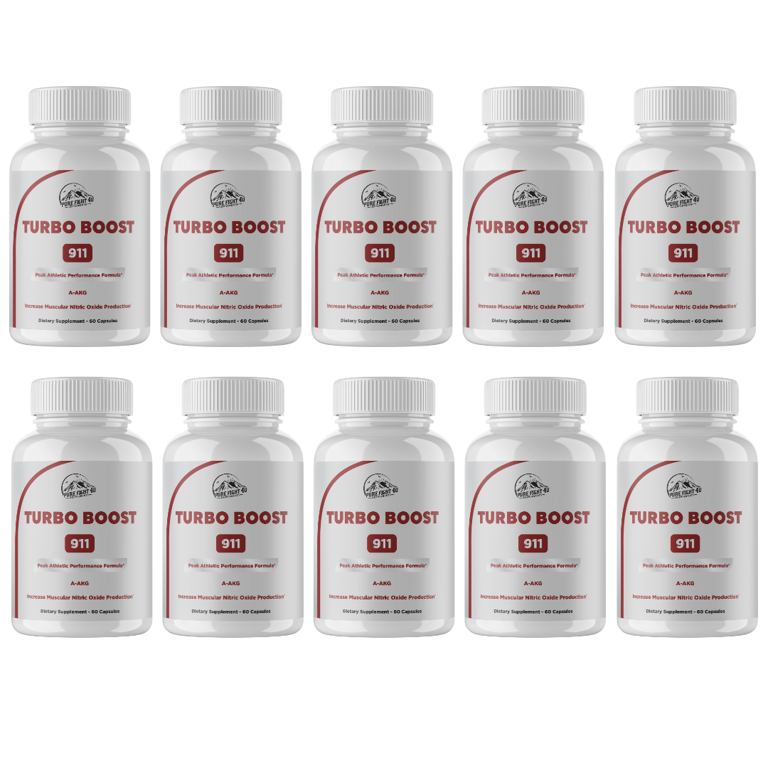 Turbo Boost 911 Peak Athletic Performance Formula 10 Bottles 600 Capsules