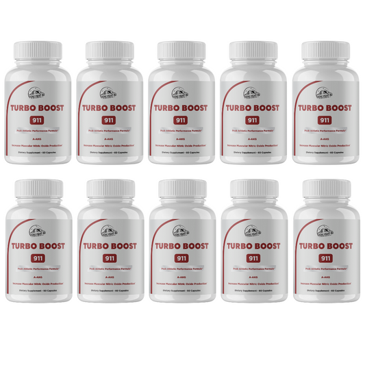 Turbo Boost 911 Peak Athletic Performance Formula 10 Bottles 600 Capsules