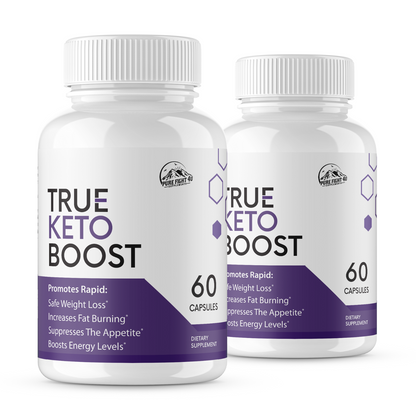 True Keto Boost Dietary Supplement 2 Bottles 120 Capsules