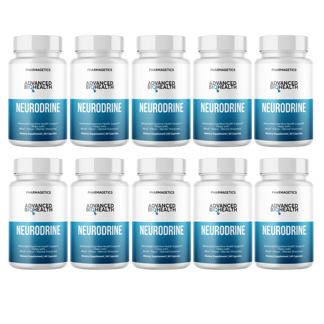 Neurodrine Advanced Cognitive Health Support 10 Bottles 600 Capsules