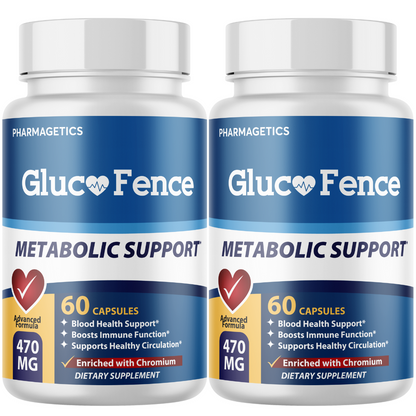 GlucoFence Metabolic Support and Blood Health Support 2 Bottles 120 Capsules