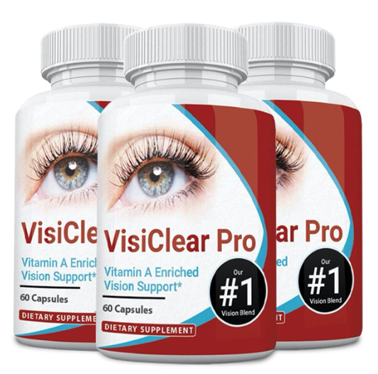 3 Bottles VisiClear Pro Advanced Eye Health Formula 60 Capsules x 3