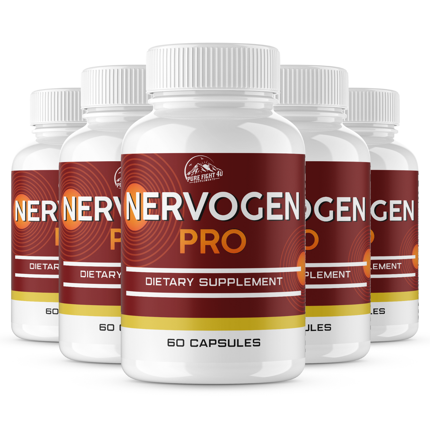 Nervogen Pro Dietary Supplement - 5 Bottles 300 Capsules