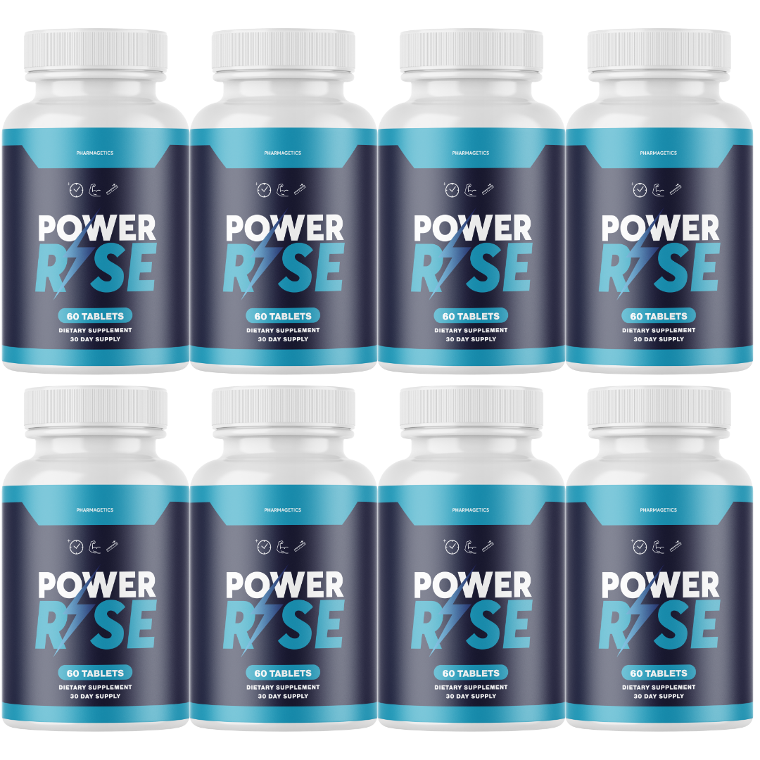 Power Rise Pills, Power Rise for Men, Advanced Male Support - 8 Bottls