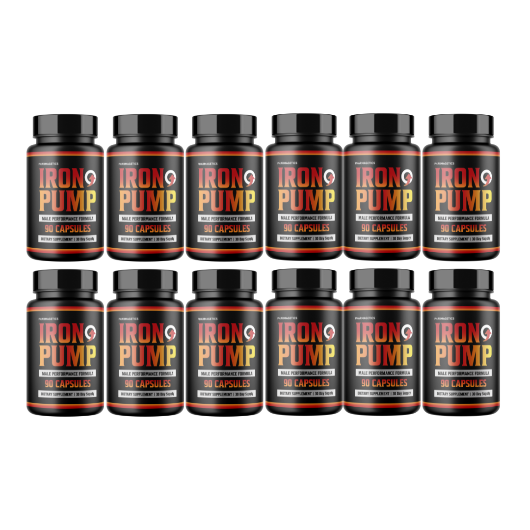 Iron Pump Male Performance Formula 12 Bottles 1080 Capsules