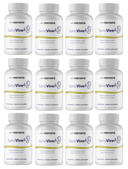 Sonovive Capsules Hearing Supplement 12 Bottles 720 Capsules