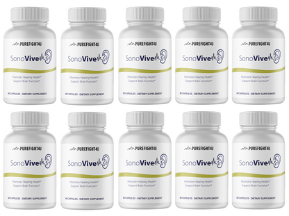 Sonovive Capsules Hearing Supplement 10 Bottles 600 Capsules