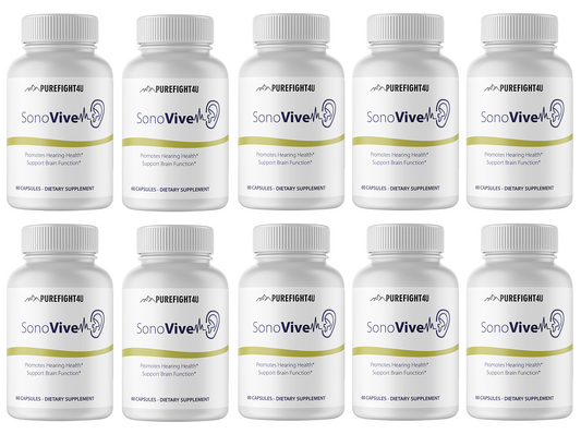 Sonovive Capsules Hearing Supplement 10 Bottles 600 Capsules