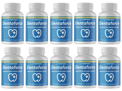 DentaForce Teeth & Gum Supplement - 10 Bottles 600 Capsules