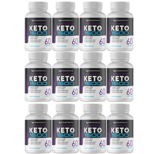 Advanced Keto 1500 Weight Loss Diet Pills goBHB -60 Capsules x12 -720 capsules