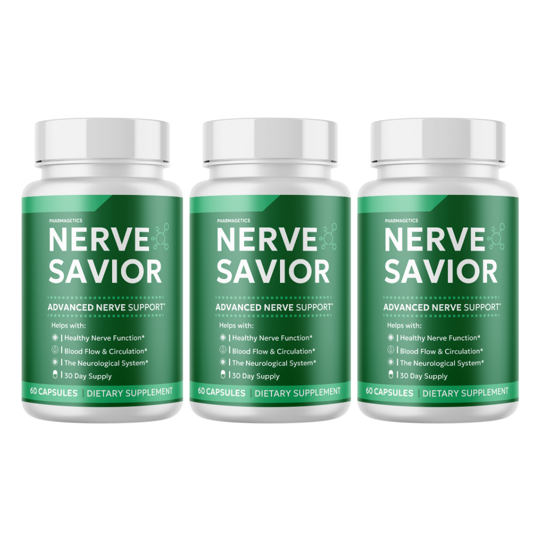 Nerve Savior Advanced Nerve Support 3 Bottles 180 Capsules