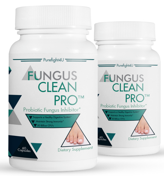 FUNGUS CLEAN PRO Toenail Care - 2 Bottles 120 Vegetarian Capsules