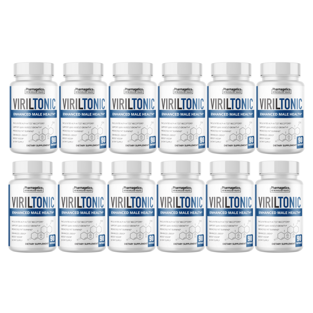 VirilTonic - Enhanced Male Health - 12 Bottles 1080 Capsules