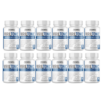 VirilTonic - Enhanced Male Health - 12 Bottles 1080 Capsules