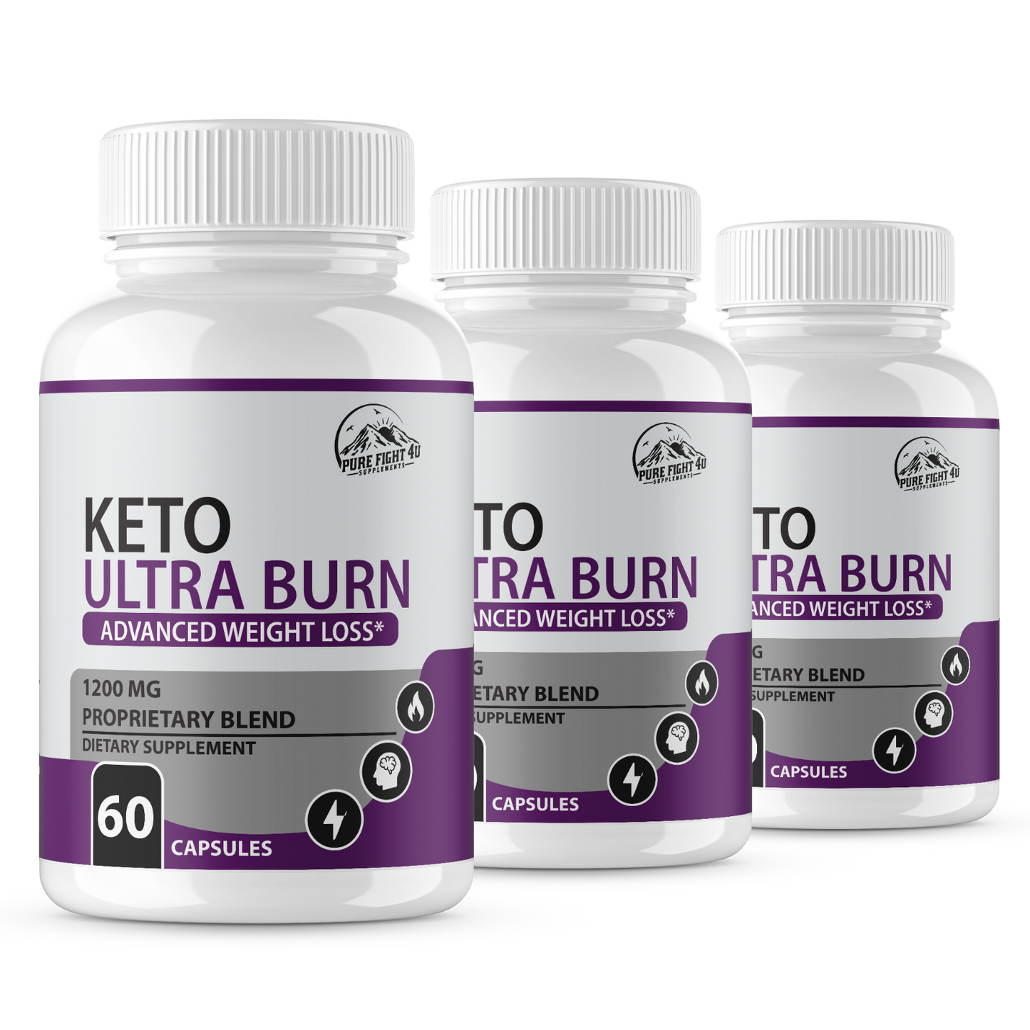 Keto Ultra Burn Advanced Weight Loss 3 Bottles  180 Capsules